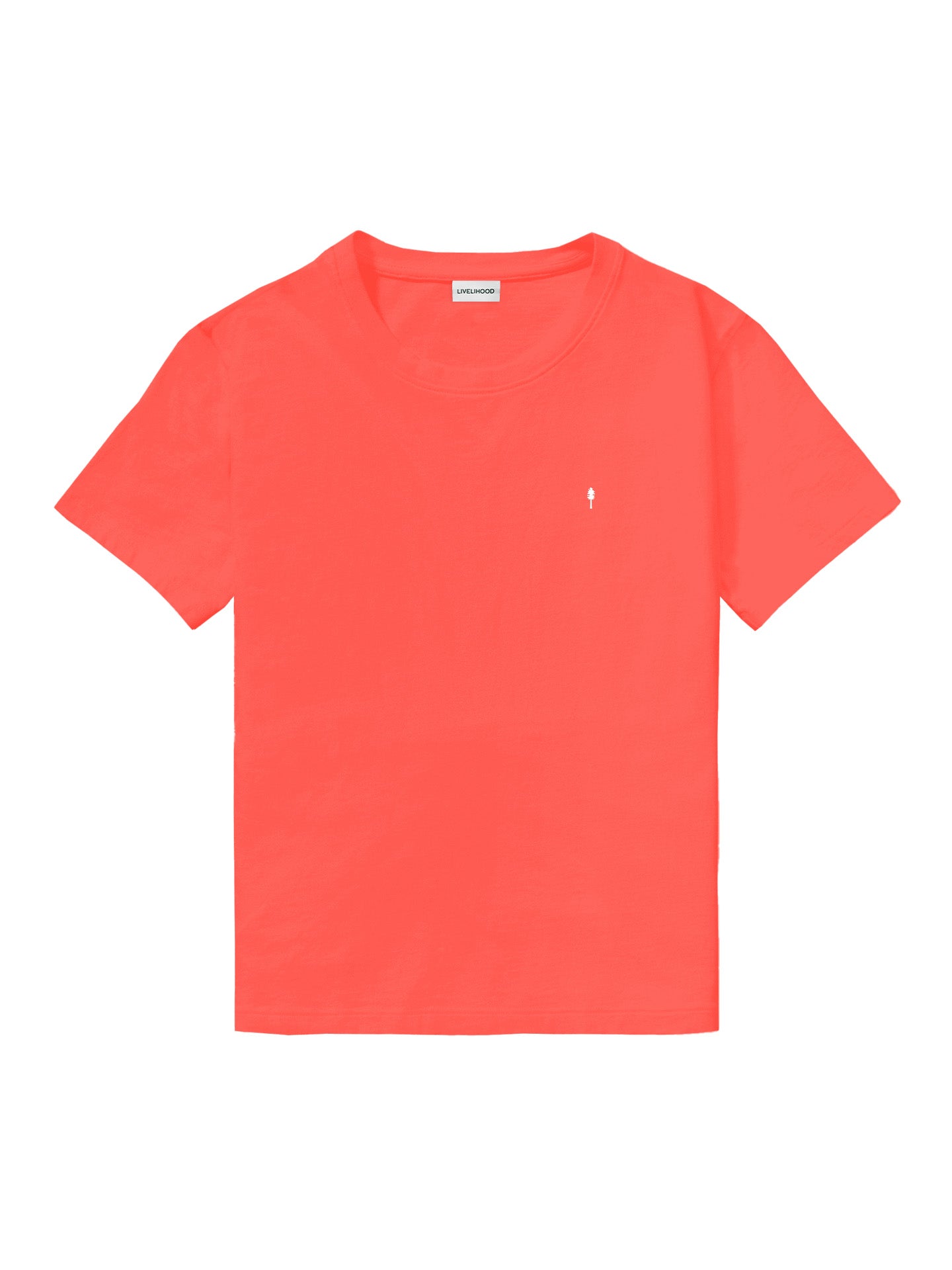The Relaxed Tee - Hot Coral